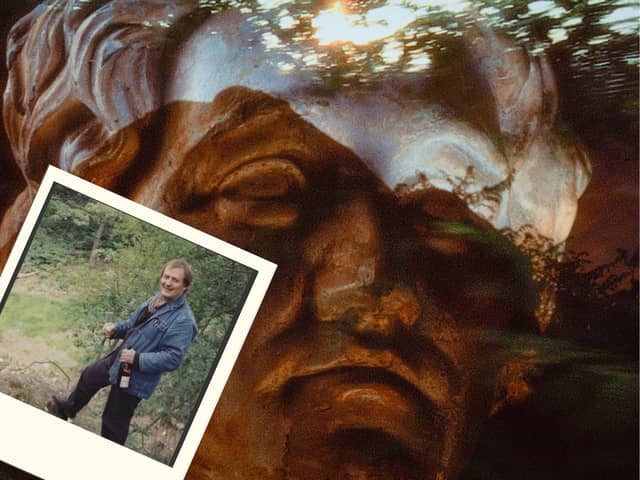 A new podcast on the "Bingley Byron" has launched, celebrating the works of John Nicholson based on research from the late Tony Harrison (inset)