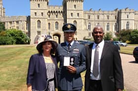 Former RAF Chinook pilot Chris Gordon, 43, received a medal for gallantry from the late Queen in 2013 for his life-saving work during the war in Afghanistan. 