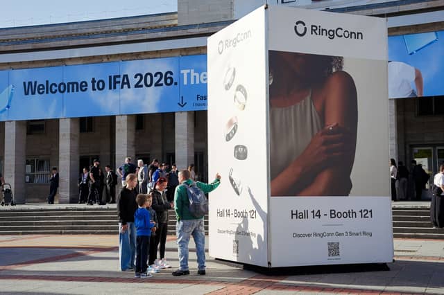 RingConn Gen 3 was on display at the IFA entrance