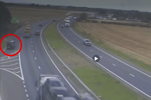 Officers are appealing for information to identify the driver of van.