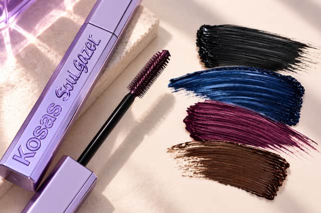 The Kosas Soulgazer Mascara line-up spans classic black alongside the new navy, violet and espresso brown shades.