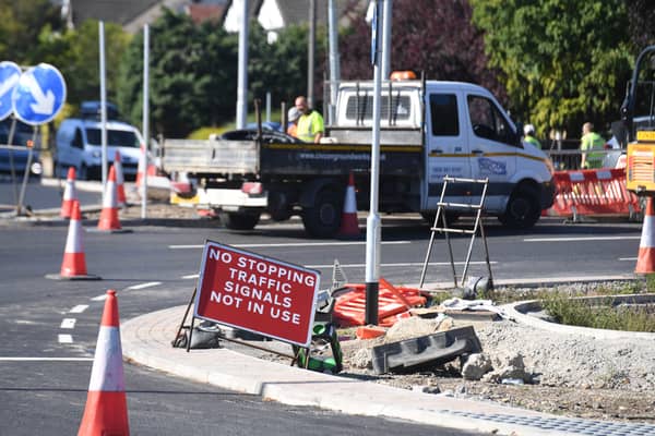 The new traffic signals at Lawnswood Roundabout will begin operating this week.