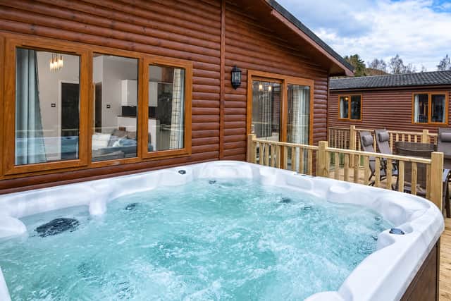 Lodges with hot tubs are also on offer - and the prices are quite tempting