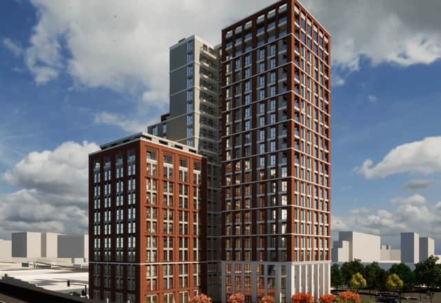 A look at what the 21-storey block of flats could look like in Leeds
