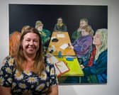 "A sense of belonging." Armley's Jenny Bratt with a piece from Here, Somehow, which celebrates local connection and familiarity