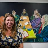 "A sense of belonging." Armley's Jenny Bratt with a piece from Here, Somehow, which celebrates local connection and familiarity