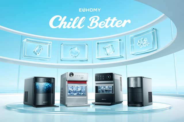 Euhomy has a range of ice shapes and countertop designs