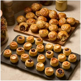 Sainsbury's Taste the Difference range is currently 25% off for Nectar customers, with several freezer-friendly options that could help shoppers get ahead on Christmas food, including this Mini Pies & Vol Au Vent Sharing Selection.