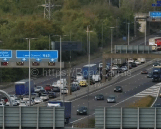 Drivers are facing tailbacks on the M1 northbound on the edge of Leeds following a collision that has closed the carriageway between Junction 43 and Junction 44