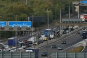Drivers are facing tailbacks on the M1 northbound on the edge of Leeds following a collision that has closed the carriageway between Junction 43 and Junction 44