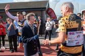 HRH The Princess Royal sounds the drum as the final 7 in 7 continued today