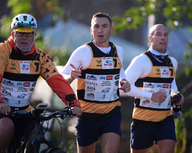 Sir Kevin Sinfield on day two of the 7 in 7: The Grand Finale 2026 Challenge - Shiptonthorpe to Bishopthorpe