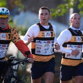 Sir Kevin Sinfield on day two of the 7 in 7: The Grand Finale 2026 Challenge - Shiptonthorpe to Bishopthorpe