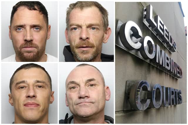 Shane Gray (top left), Mark Bates (top right), Kyle Bates (bottom left) and Alan Tonks (bottom right) were convicted of drugs charges.