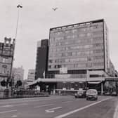 The Leeds Skywalk pictured in the 1990s.