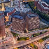 An artist's impression of the two new office buildings in the former Yorkshire Evening Post and Yorkshire Post site