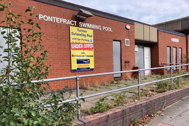 The former Pontefract Swimming Pool is now under offer