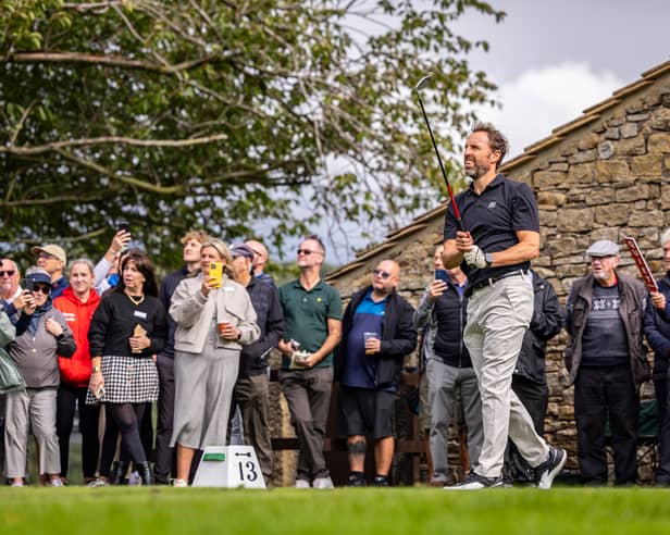 Sir Gareth Southgate was among the sporting legends taking part in the Yorkshire Invitational at Ilkley Golf Club in aid of Martin House Children’s Hospice