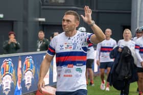  Sir Kevin Sinfield at Wakefield Trinity Rugby League Club finishing day 3 of his ultramarathons