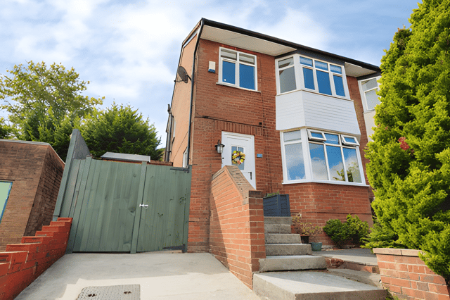 The semi-detached home combines flexible family accommodation with off-road parking and access to a single garage