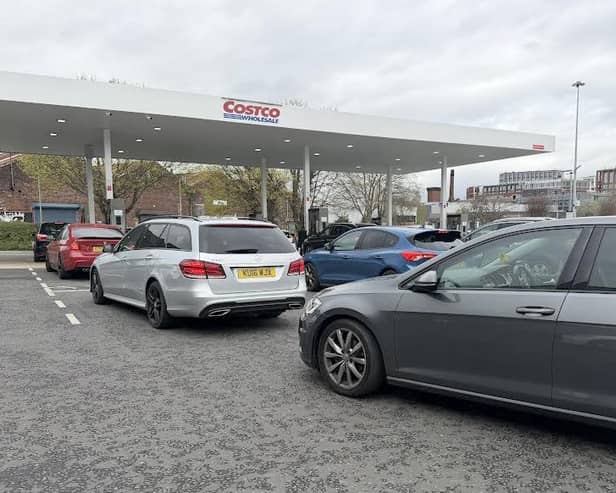 Costco fuel queues