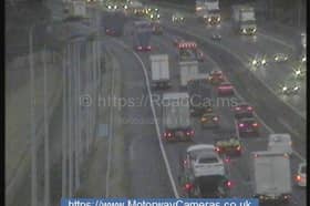 'Abnormal' traffic on westbound side of M62 on September 30