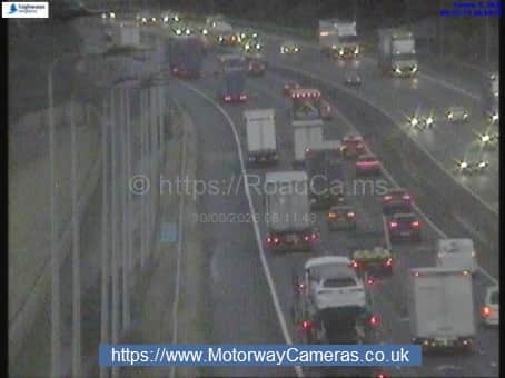 'Abnormal' traffic on westbound side of M62 on September 30