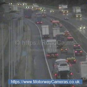 'Abnormal' traffic on westbound side of M62 on September 30