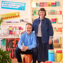 Owners Becky Palfrey and Andy Gray inside Colours May Vary in Leeds Corn Exchange