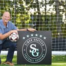 NEW JOB: With a difference for former Leeds United boss Simon Grayson as he launches his new Simon Grayson Football Academy. Picture by Gerard Binks.