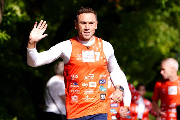 Sir Kevin Sinfield waving
