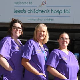Play staff at Leeds Children's Hospital. Pictured Eilish Tillotson, Lisa Beaumont and Lucy Dickinson members of Play Team at Leeds Children's Hospital.