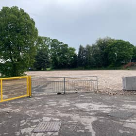 The old Kellingley Social Club building, in Knottingley, was demolished in March 2026 and the site was prepared for redevelopment