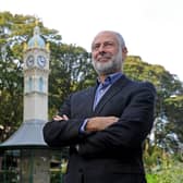 Fabian Hamilton, Leeds North East MP pictured by the Oakwood Clock.