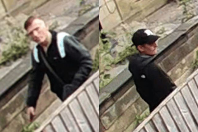 Detectives want to identify these two people following a robbery in Pudsey