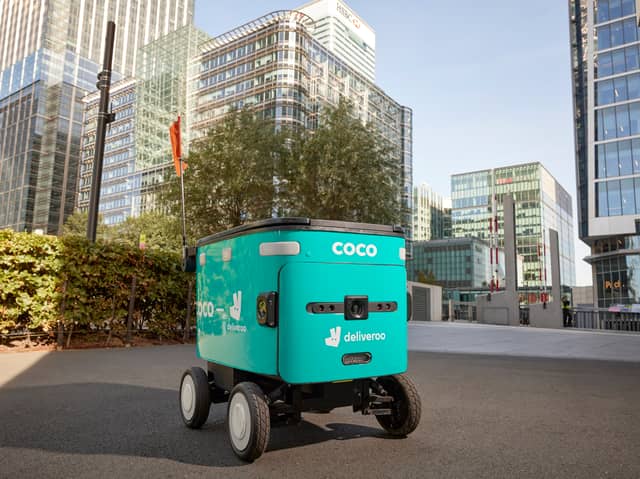 Deliveroo and Coco Robotics have joined forces to launch a new robot delivery service