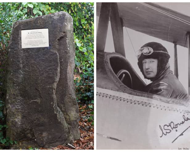 The William Rowland Ding plaque has been replaced.