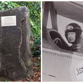 The William Rowland Ding plaque has been replaced.
