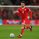 IMPRESSIVE: Again, Leeds United captain Ethan Ampadu for Wales.