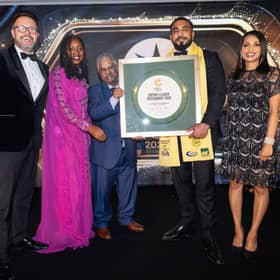 BBC Presenter Jon Kay, Dawn Butler MP, Syed Belal Ahmed, Junior Rashid and BBC's Luxmy
Gopal.