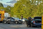 The collision took place on Soothill Lane yesterday afternoon