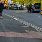 The collision took place on Soothill Lane yesterday afternoon