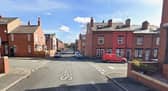 The crash took place on Sefton Terrace in Beeston yesterday