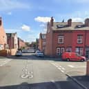 The crash took place on Sefton Terrace in Beeston yesterday