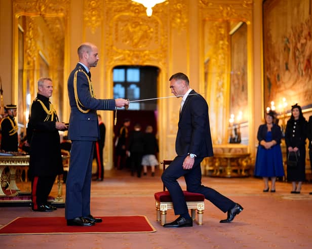 Sir Kevin Sinfield is made a Knight Bachelor by The Prince of Wales at Windsor Castle