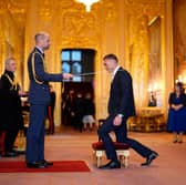 Sir Kevin Sinfield is made a Knight Bachelor by The Prince of Wales at Windsor Castle