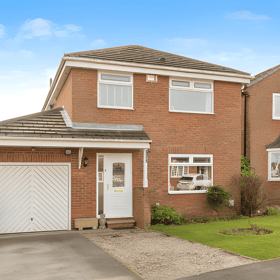 The detached Rothwell property makes a strong first impression with its bold plot and appealing kerb presence