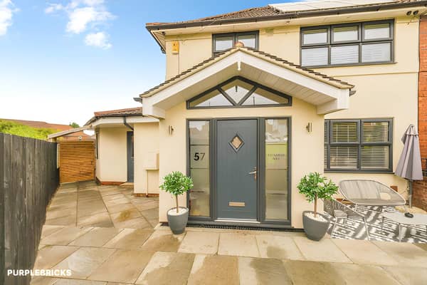 The extended semi-detached home offers a spacious family layout in a sought-after Leeds residential setting
