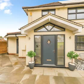 The extended semi-detached home offers a spacious family layout in a sought-after Leeds residential setting