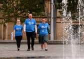 Kayleigh Marchant, Stuart Smith, and Philippa Ellwood will take on the Leeds Memory Walk this Sunday